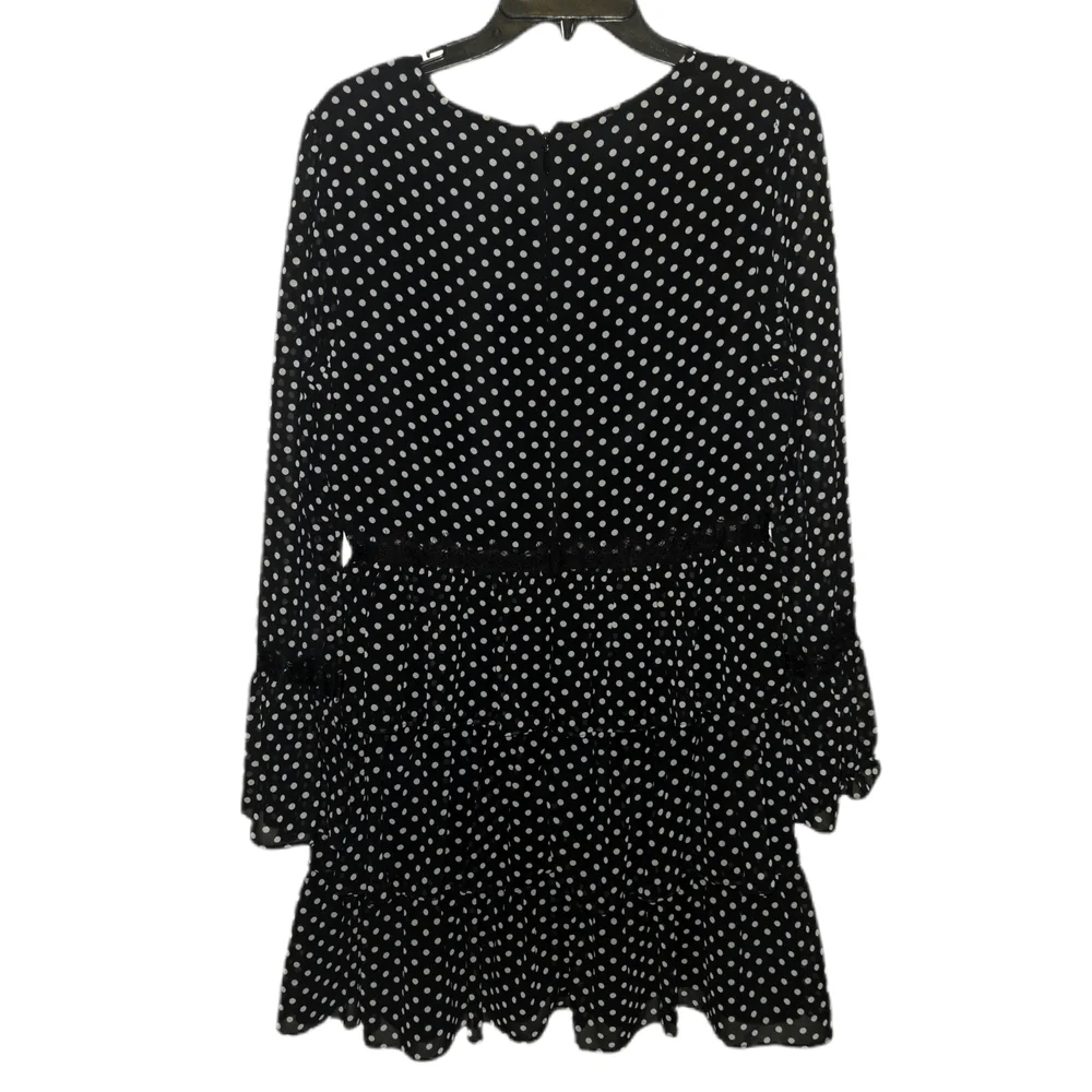 bebe Black and White Polka Dot Mini Dress - Picture 3 of 7